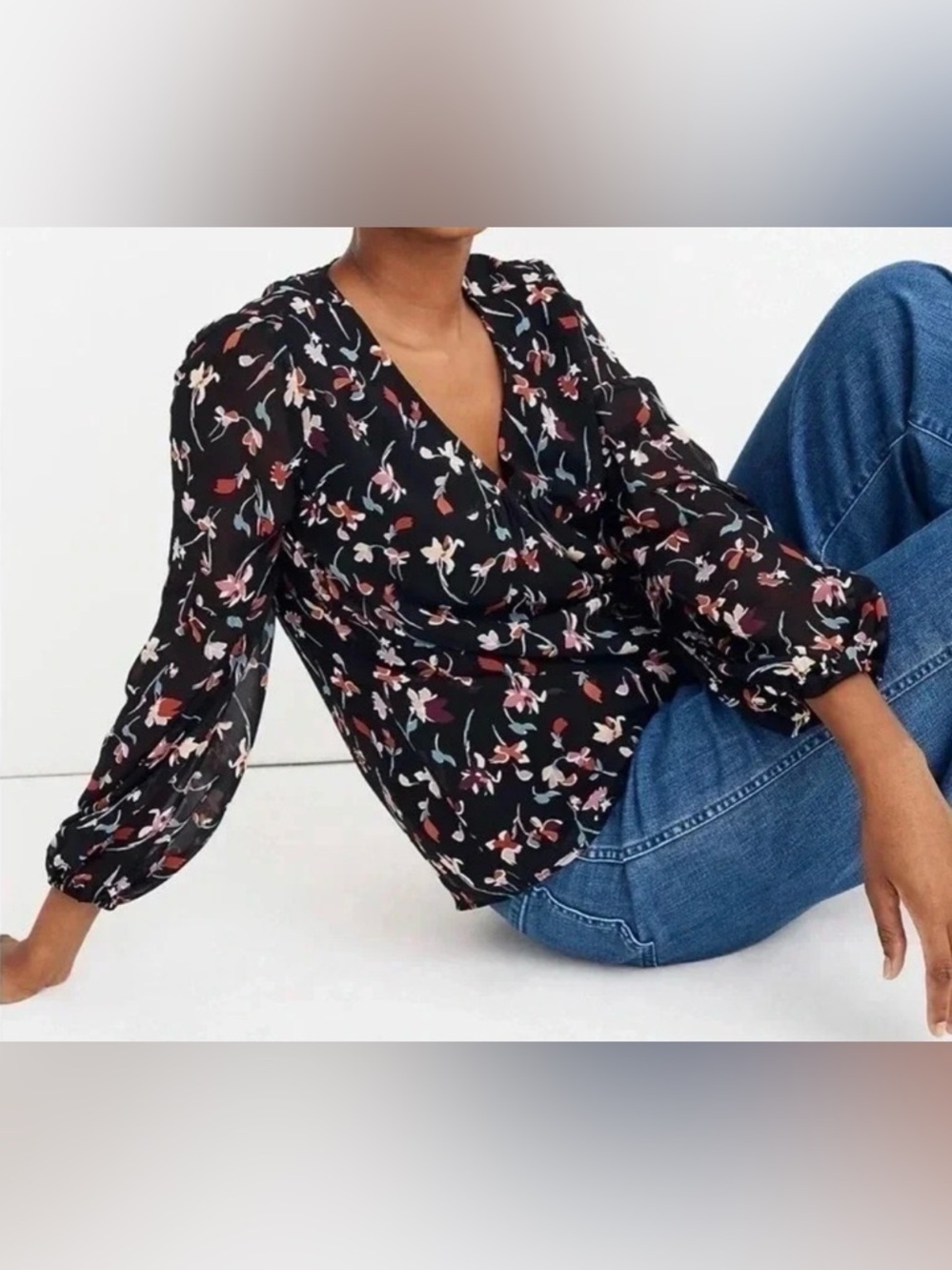 Madewell Drifting Flowers Blouse Size 2x